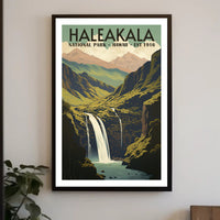 Haleakala National Park Scenic Poster Hawaii Wall Art