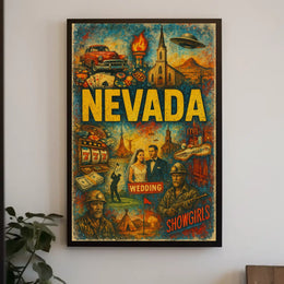 Nevada A Vibrant Tapestry Poster