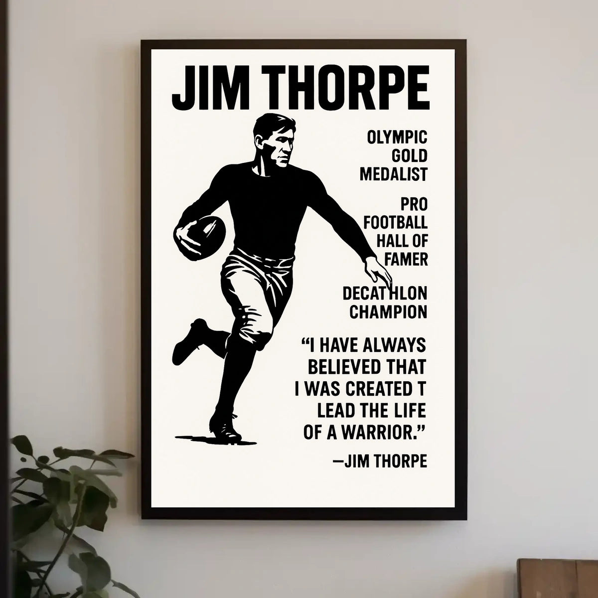 Celebrating Jim Thorpe A Legendary Athlete Jim Thorpe Poster