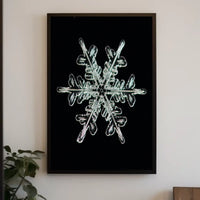 Intricate Snowflake Design Poster