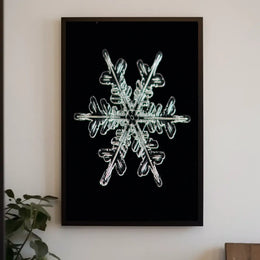 Intricate Snowflake Design Poster