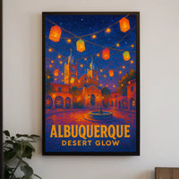 Albuquerque Desert Glow Poster