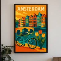 Amsterdam Cityscape Poster