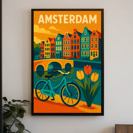 Amsterdam Cityscape Poster