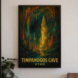 Timpanogos Cave Utah Poster