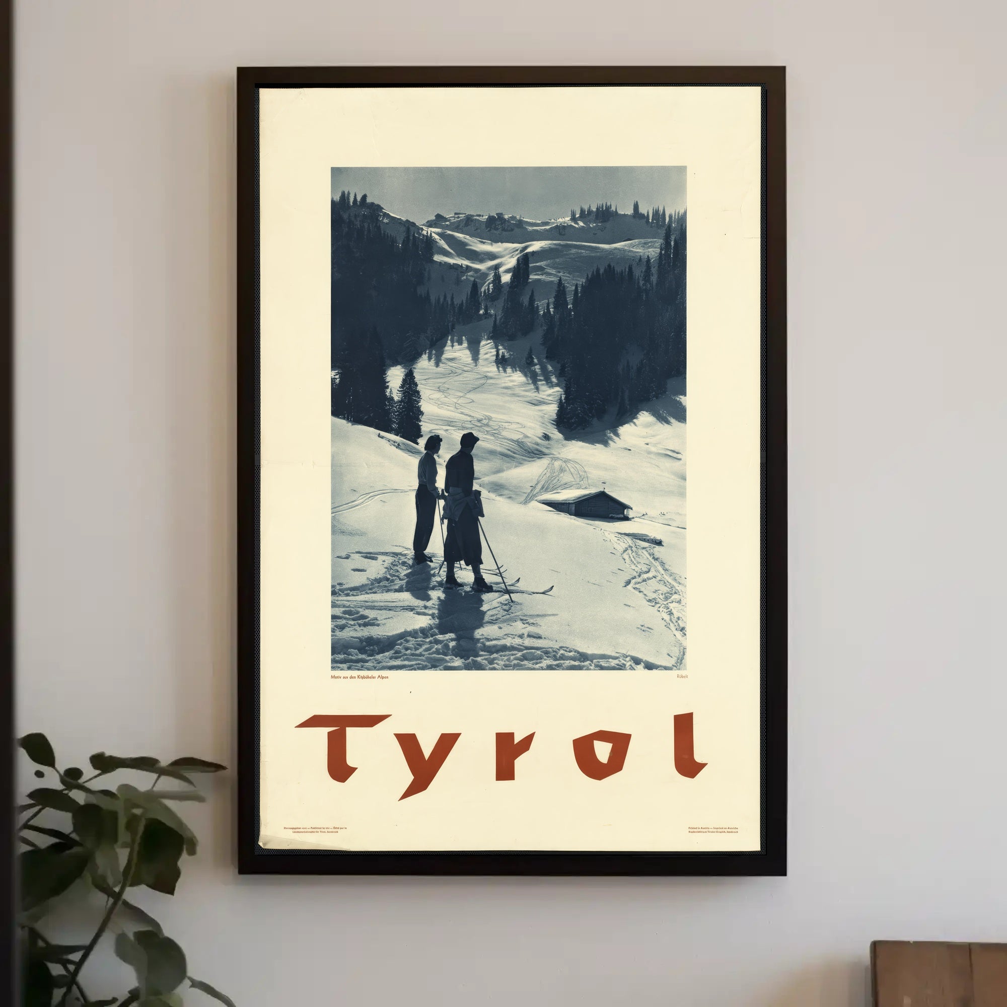 Tyrol Winter Landscape Vintage Travel Poster PosterGoat