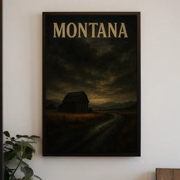 Montana Landscape Poster