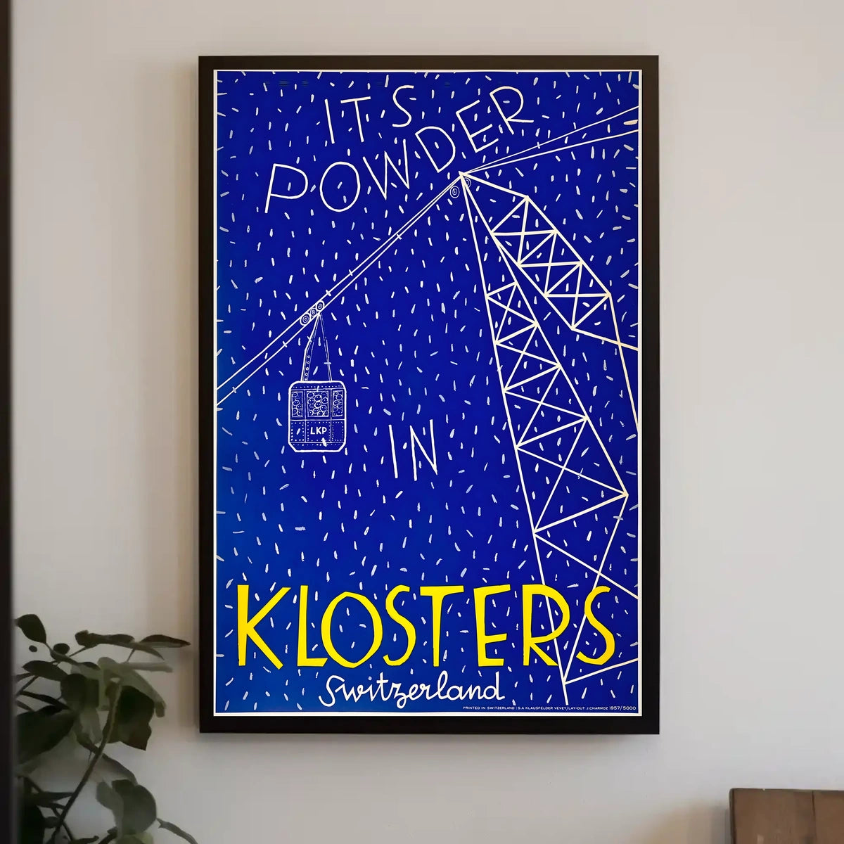 Powder In Klosters Poster