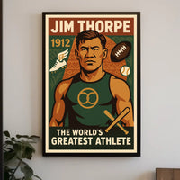 Jim Thorpe Legendary Athlete Poster