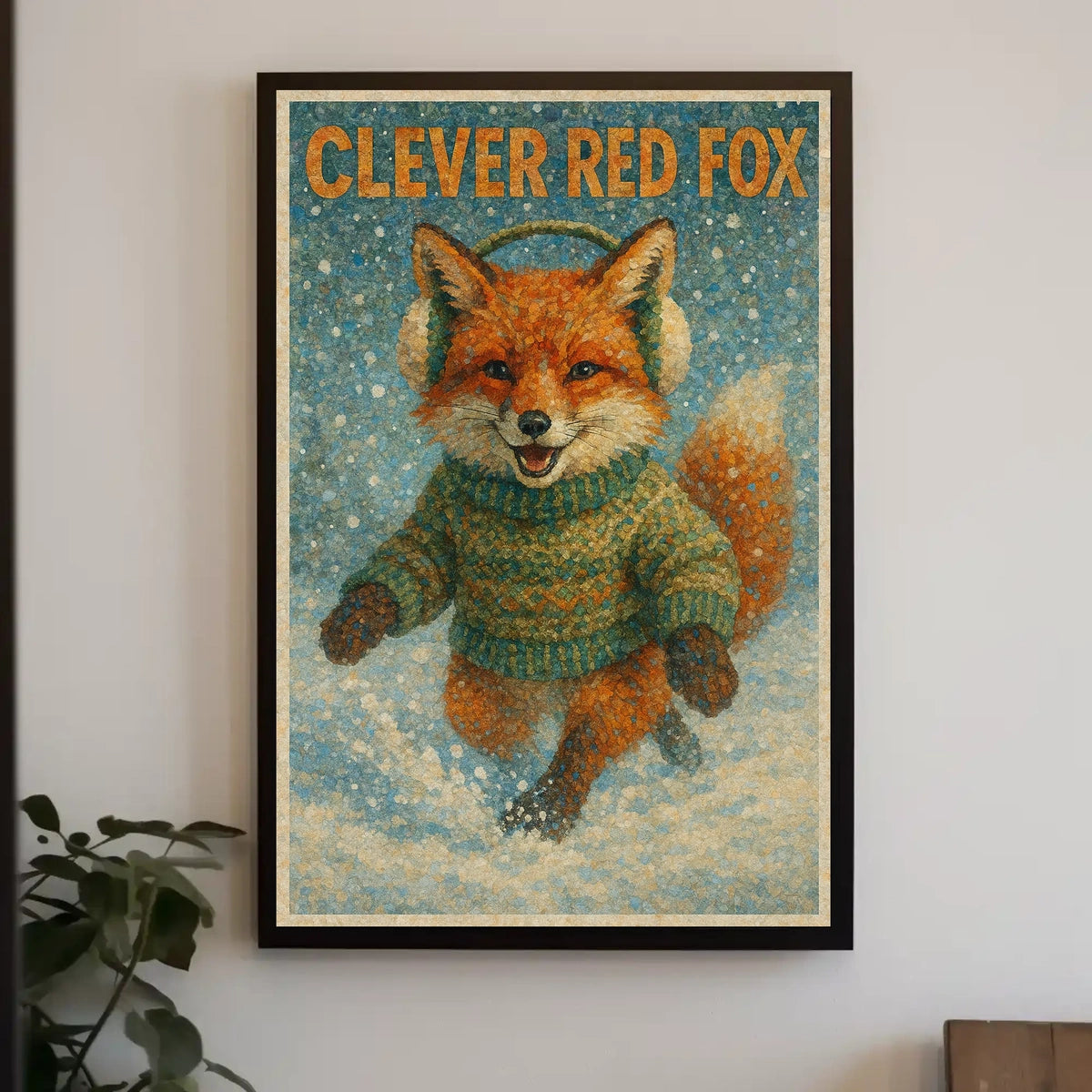 Clever Red Fox Poster
