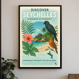 Discover Seychelles Poster PosterGoat