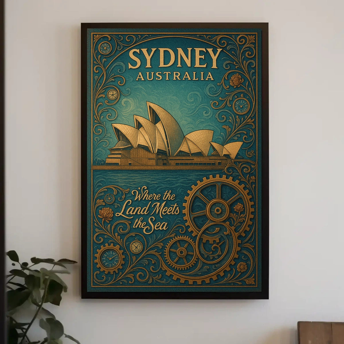 Sydney, Australia Where the Land Meets the Sea Poster