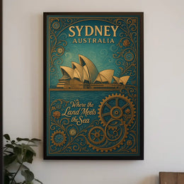 Sydney, Australia Where the Land Meets the Sea Poster
