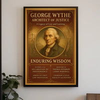 George Wythe Architect Of Justice Poster