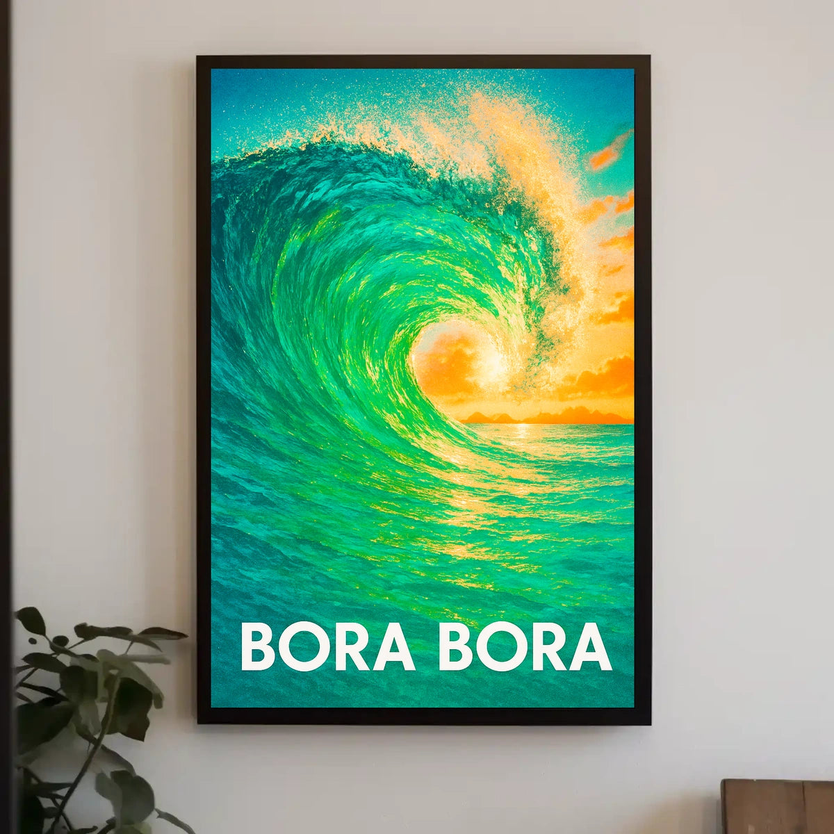 Bora Bora Wave Poster