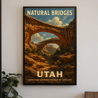 Natural Bridges Of Utah Poster