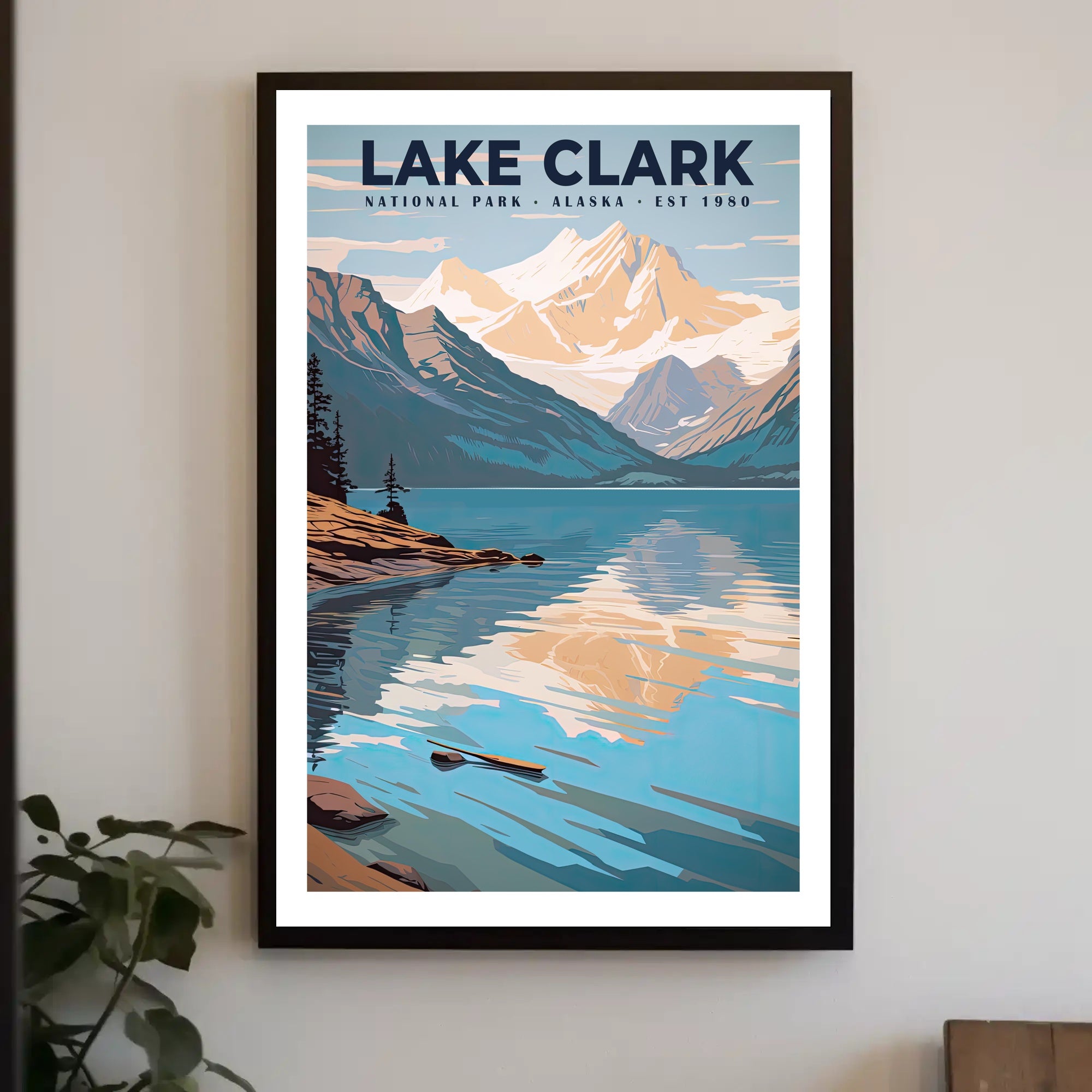 Lake Clark National Park Poster Scenic Travel Print