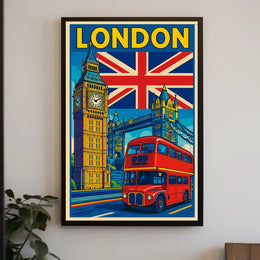 London Landmarks Poster