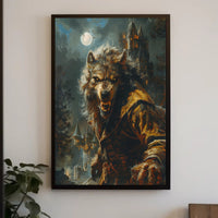 The Beast Under the Moonlight Art Print Poster PosterGoat