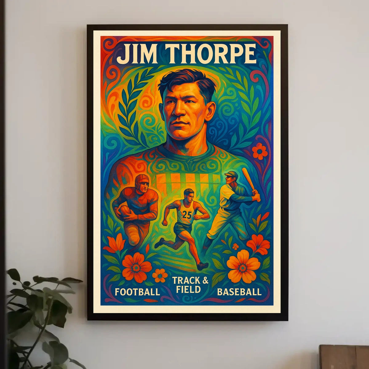 Celebrating Jim Thorpe Multisport Legend Poster