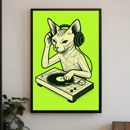 Dj Cat Vibes Poster