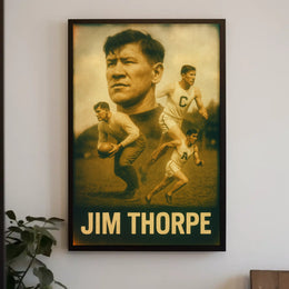 Jim Thorpe Legendary Athlete Poster