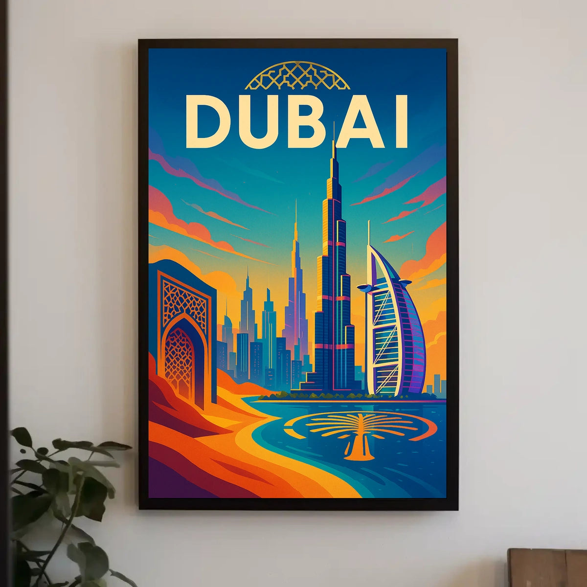 Dubai Poster City Of Wonders Vibrant Skyline For Travelers
