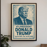 Donald Trump 47th President Poster