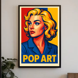 Vibrant Pop Art Portrait Poster