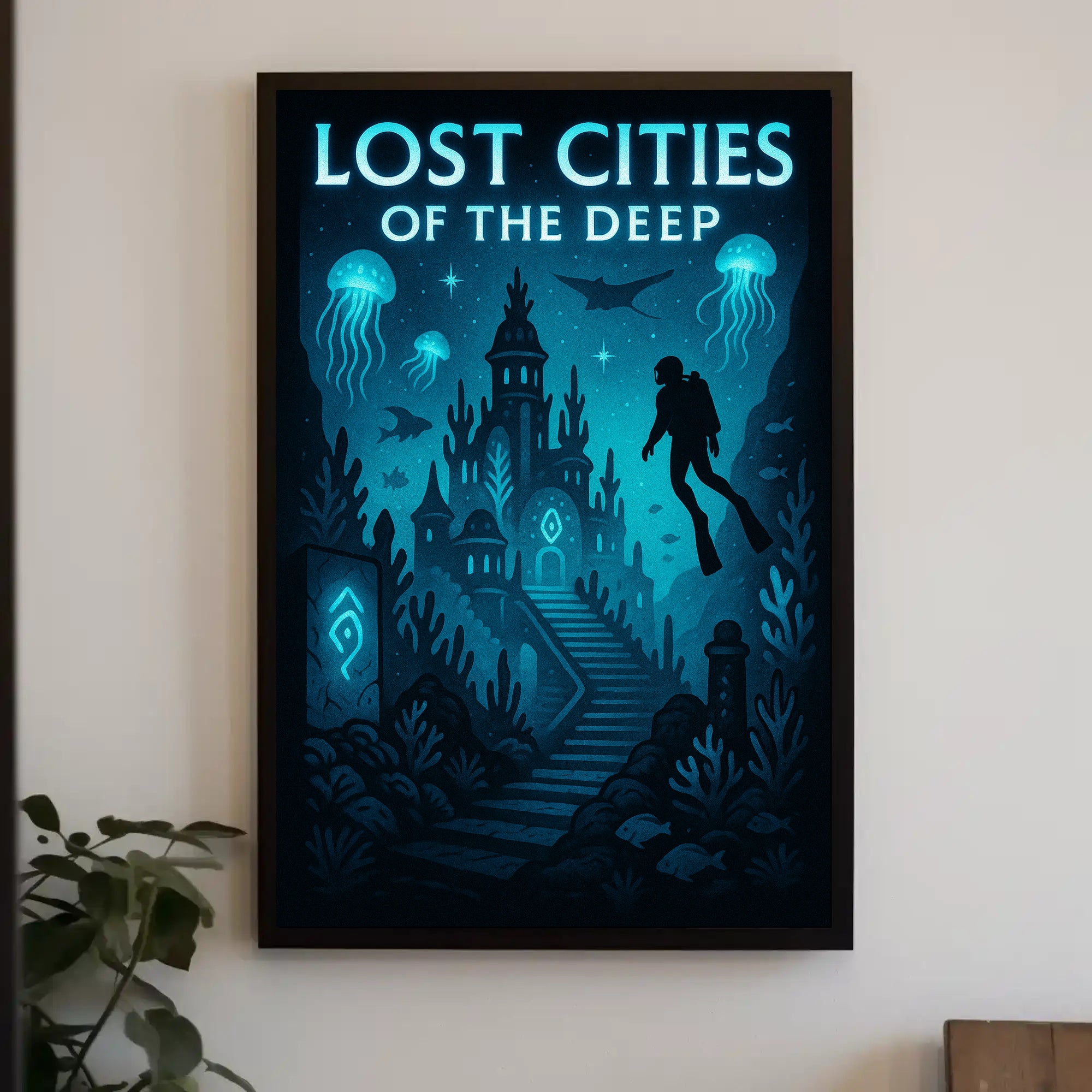 Lost Cities of the Deep Poster PosterGoat