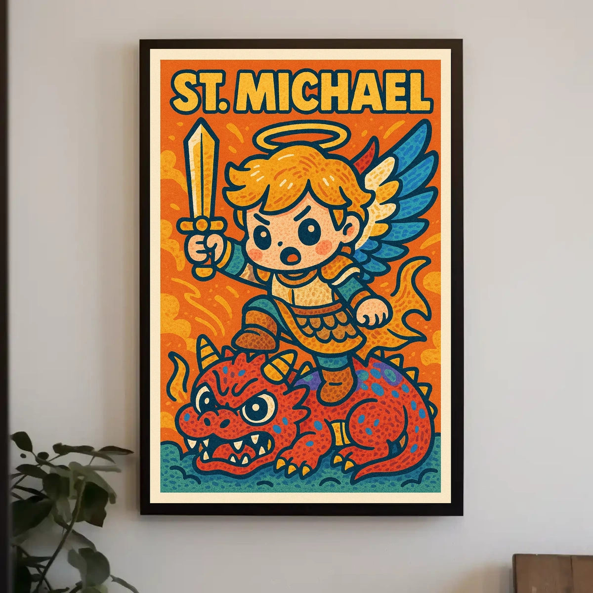 St. Michael The Mighty Protector Poster