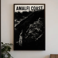 Amalfi Coast Poster Wall Art 18x24 Coastal Decor Print