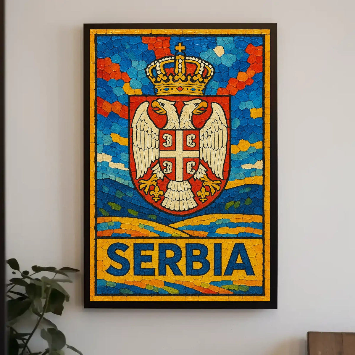 Serbia National Emblem Poster