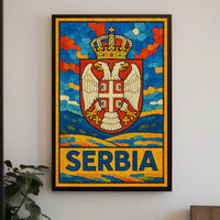 Serbia National Emblem Poster