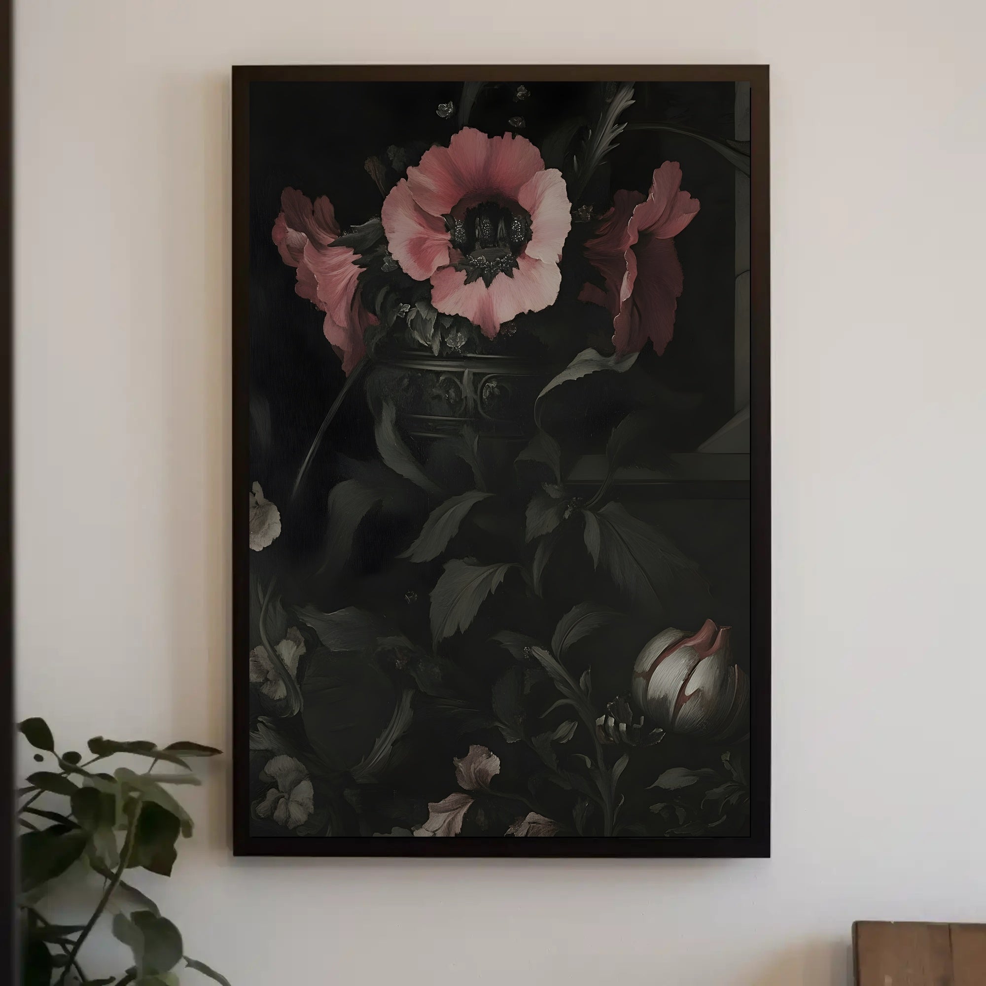 Floral Elegance Classical Artistic Poster PosterGoat