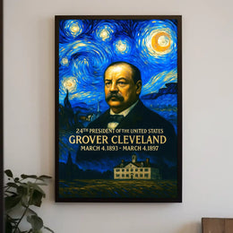Grover Cleveland 24th President of the United States Presidential Masterpiece Series Poster