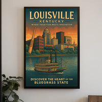 Louisville, Kentucky Where Tradition Meets Innovation Poster