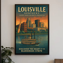 Louisville, Kentucky Where Tradition Meets Innovation Poster