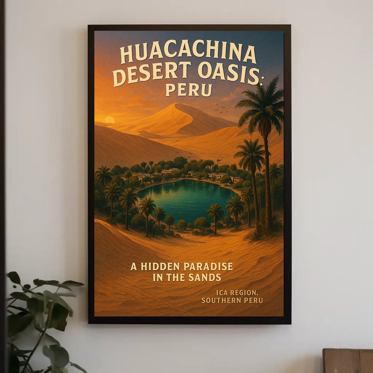 Huacachina Desert Oasis Peru Poster