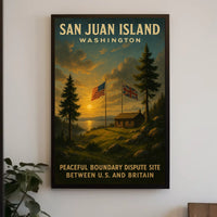 San Juan Island Peaceful Boundary Poster