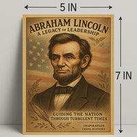 Abraham Lincoln Vintage Art Historical or Presidential Poster