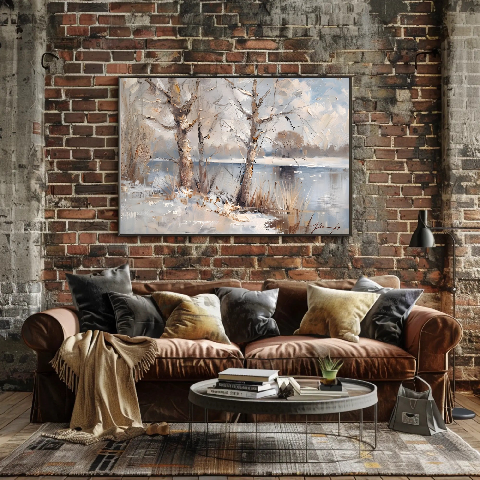 Serene Winter Landscape Poster