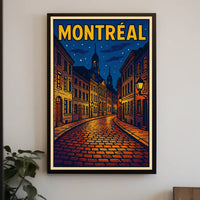 Montréal Nightscape Poster