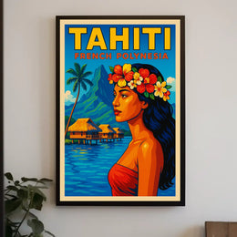 Tahiti French Polynesia Poster