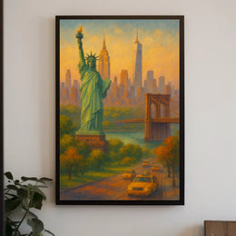 Iconic New York Cityscape Poster For Home Decor Lovers