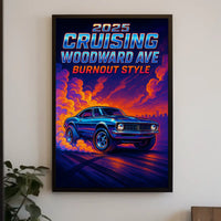 Cruising Woodward Ave 2025 Poster