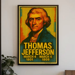 Thomas Jefferson Vintage Patriotic Collector Poster