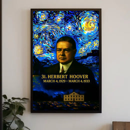 Herbert Hoover 31st President of the United States Presidential Masterpiece Series Poster