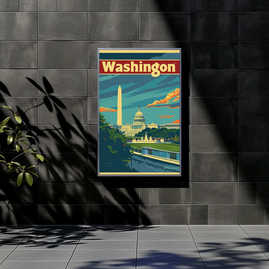 Washington Vintage Poster