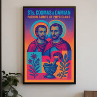 Sts. Cosmas Damian Patron Saints Of Poster